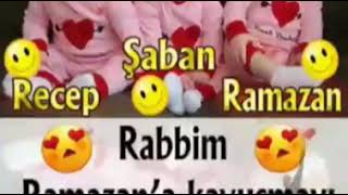 Ramazan Bayramı Recep Şaban Ramazan