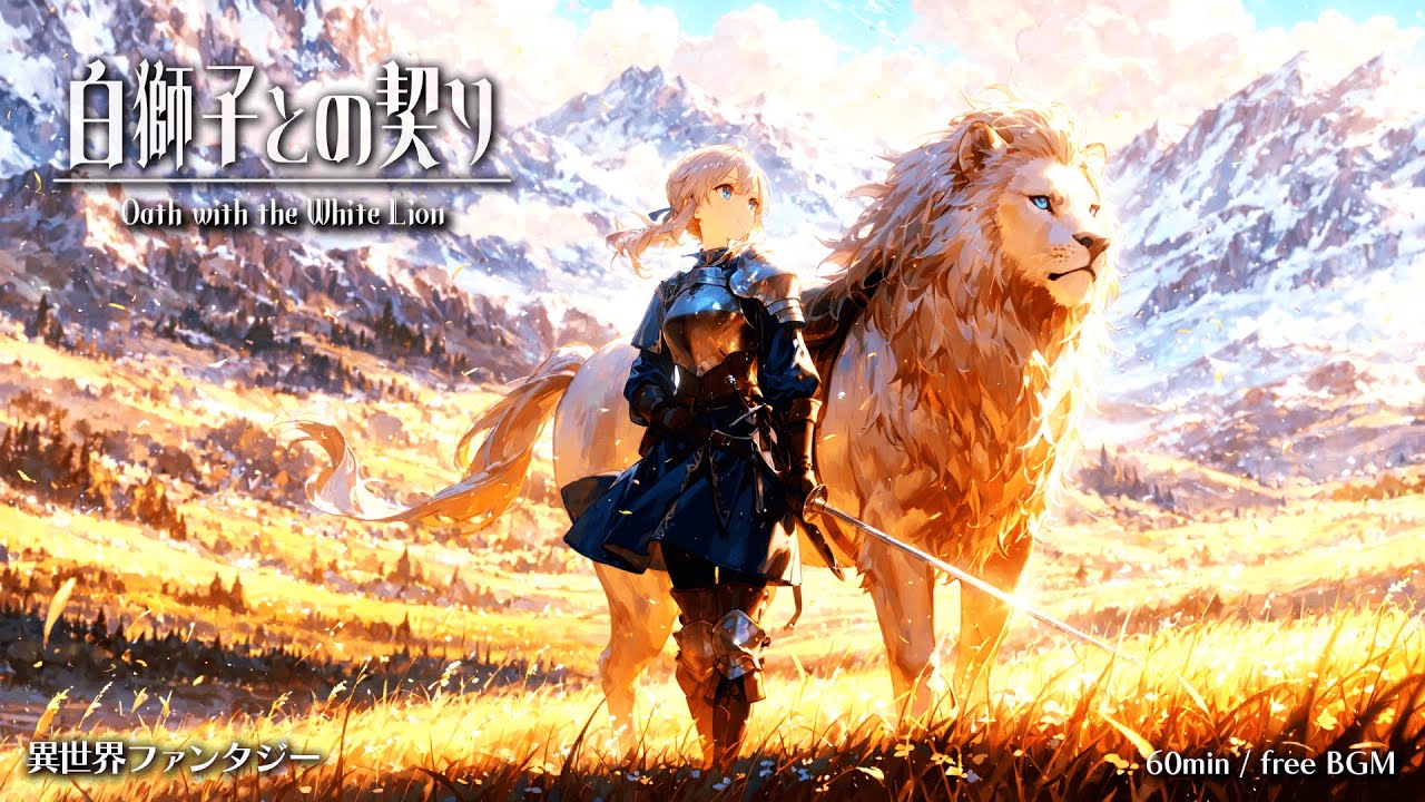 【Isekai Fantasy Music】Oath with the White Lion【Free BGM / 60min】
