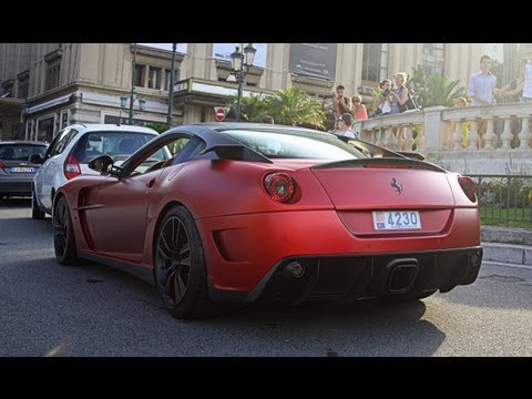 (2x) EPIC Ferrari 599 MANSORY STALLONE In Monaco!! SOUNDS And Driving Scenes! (1080p Full HD)