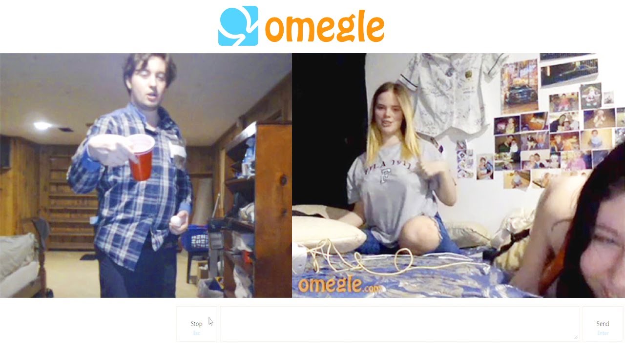 BEER PONG WITH STRANGERS ON OMEGLE! (Beer Pong Dare Challenge Game Show)