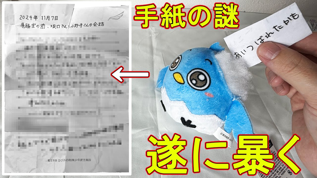 ぬいぐるみから出てきた手紙の正体を遂に暴いた 【かがみの特殊少年