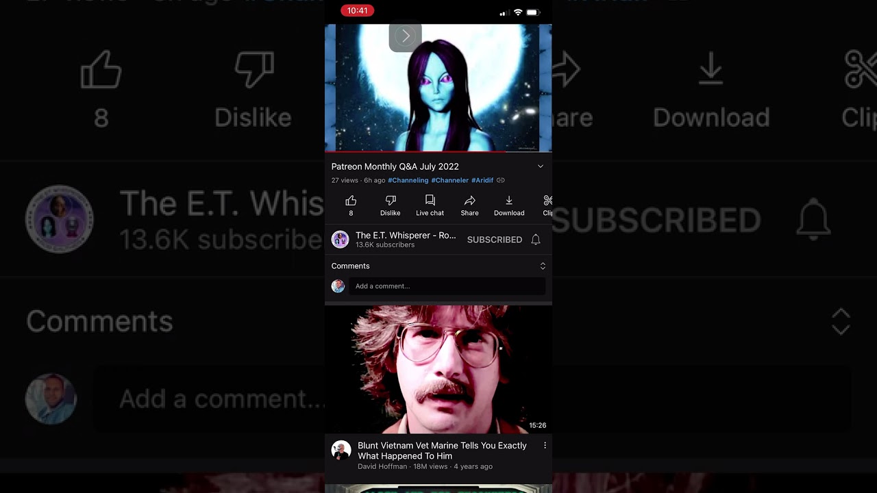 Asking Aridif (ET Whisperer) about my 2nd astral projection experience.  Yah Yel