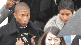 Pharrell Williams and his wife Helen Lasichanh @ Paris 22 january 2019 Fashion Week show Chanel