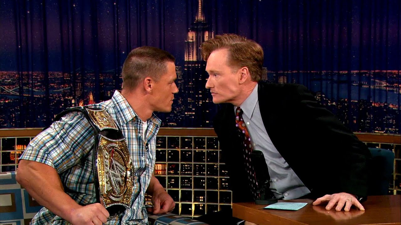 John Cena & Conan Have A Stare Down - 