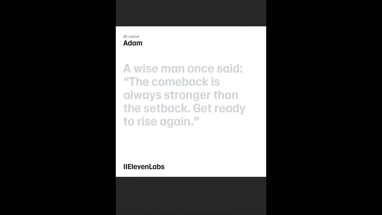 The Comeback Is Always The Stronger Powered Motivation 