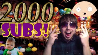2,000 Subscribers!  Swell!
