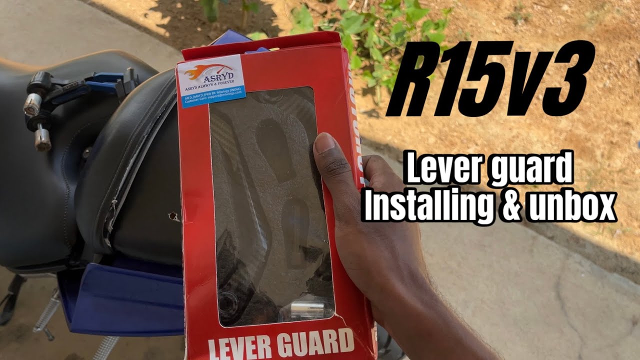 Installing Carbon Fiber Lever guard in R15v3 | in Telugu 