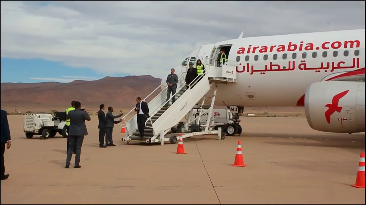 الرشيدية..استغلال  المحطة الجوية الجديدة لمطار مولاي علي الشريف واستقبالهالأول طائرة من فاس