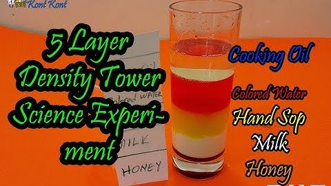 5 Layer Density Tower Science Experiment