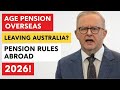 Australian Age Pension and Overseas Travel: Important Payment Rules 2026 You Must Know