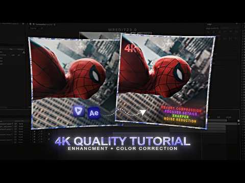 🔥 4K Quality Tutorial in Topaz Video AI & After Effects ( Best Settings )!