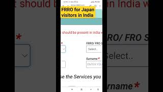  🇮🇳 FRRO for Japan visitors in India #frro #frro #frrooverstay #frroexitpermit #frroformc