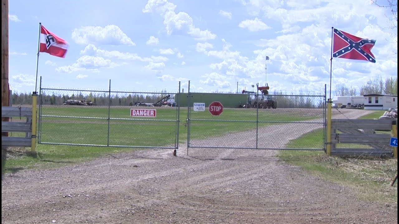 Racist flags continue to fly outside home in central Alberta