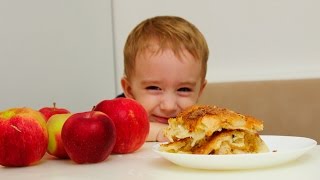Манник с яблоками Готовим с детками Простой пирог из манной крупы Pie With Apples