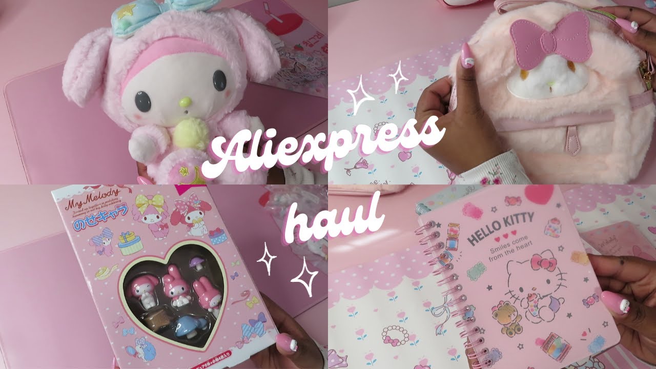 Aliexpress haul ✨ (lots of sanrio!) | kawaii haul