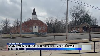 Body found shot, burning behind Memphis church
