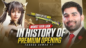 Worst Luck Ever in the History of Premium Crate Opening | Free CIRCLE OF LIFE M24 | 🔥 PUBG MOBILE 🔥