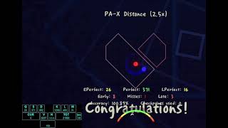 [WR] PA-X Distance (2.5x) | ADOFAI | SPEED TRIAL | Draylord screenshot 4