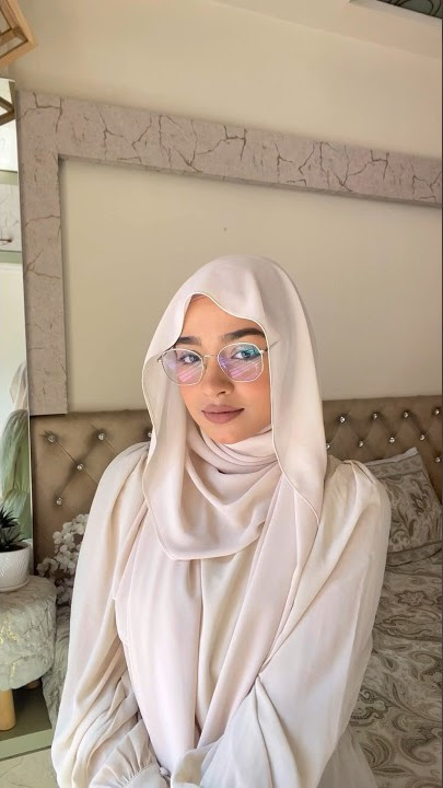 Hijab with glasses 🫶🏻 #hijab #hijabtutorial #explore
