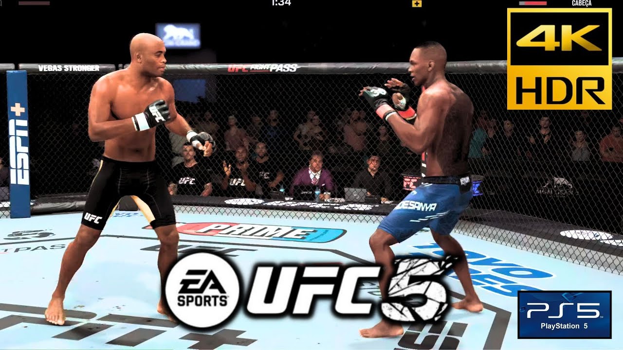 UFC 5 - Israel Adesanya VS Anderson Silva (Spider) | PS5 Gameplay [4K HDR 60FPS]!
