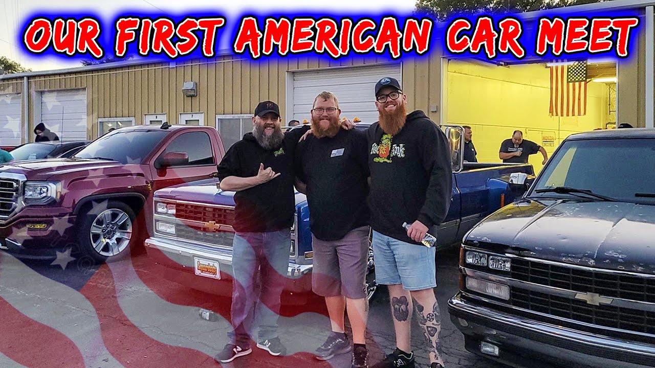 FIRST TIME AMERICAN CAR MEET - LS Chevy's, Cummins & Duramax REACTION