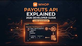 Whop Payouts API Explained 2026 Developer Guide 2 Min