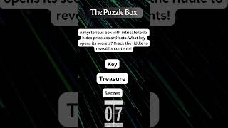 Puzzle Box - Can You Unlock the Secret