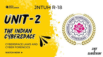 THE INDIAN CYBERSPACE IN CYBER SECURITY || CYBER SECURITY JNTUH || JNTUH R18||CYBER FORENSICS 3-2