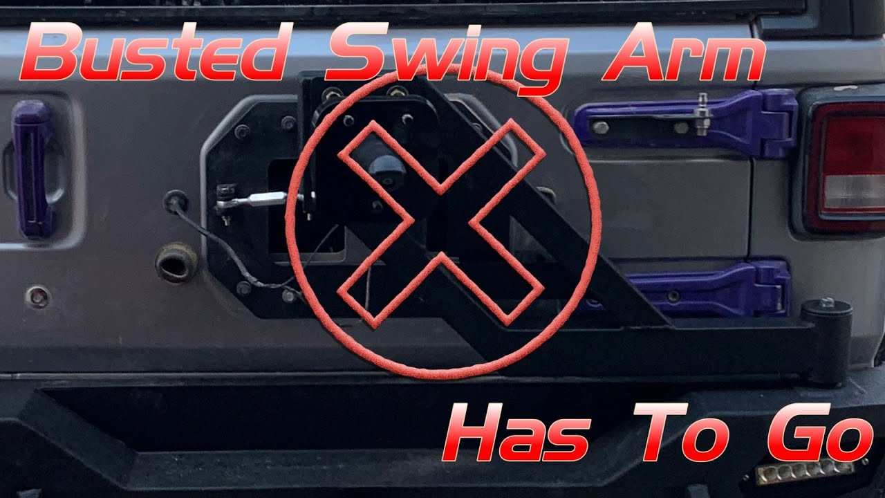 Replacing A JLU Spare Tire Carrier With An HD Pivot Part 1