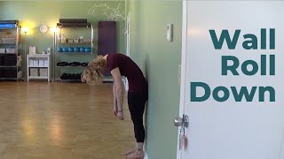 Wall Roll Down⎮Standing Pilates Exercise