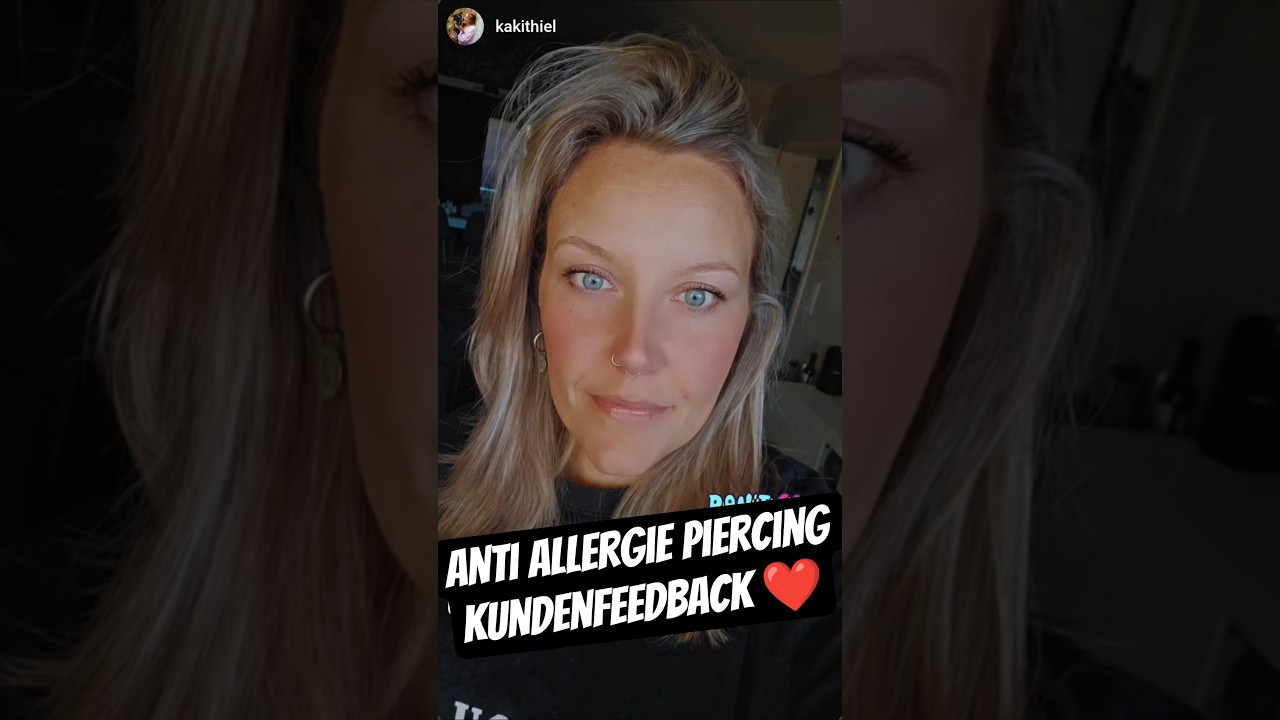 Kundenfeedback ❤️ Anti Allergie Piercing 🤧 #Piercingstudiowermelskirchen #Allergiepiercing