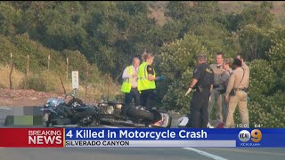 4 Dead When 2 Motorcycles Crash Head-On