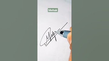 Mehak style name signature ✍️ #shorts #youtubeshorts #youtube