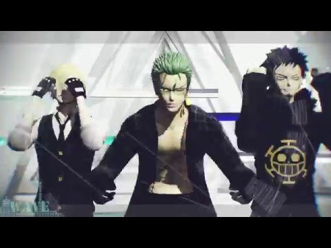 【MMD】 Law, Sanji & Zoro | WAVE 【akio】