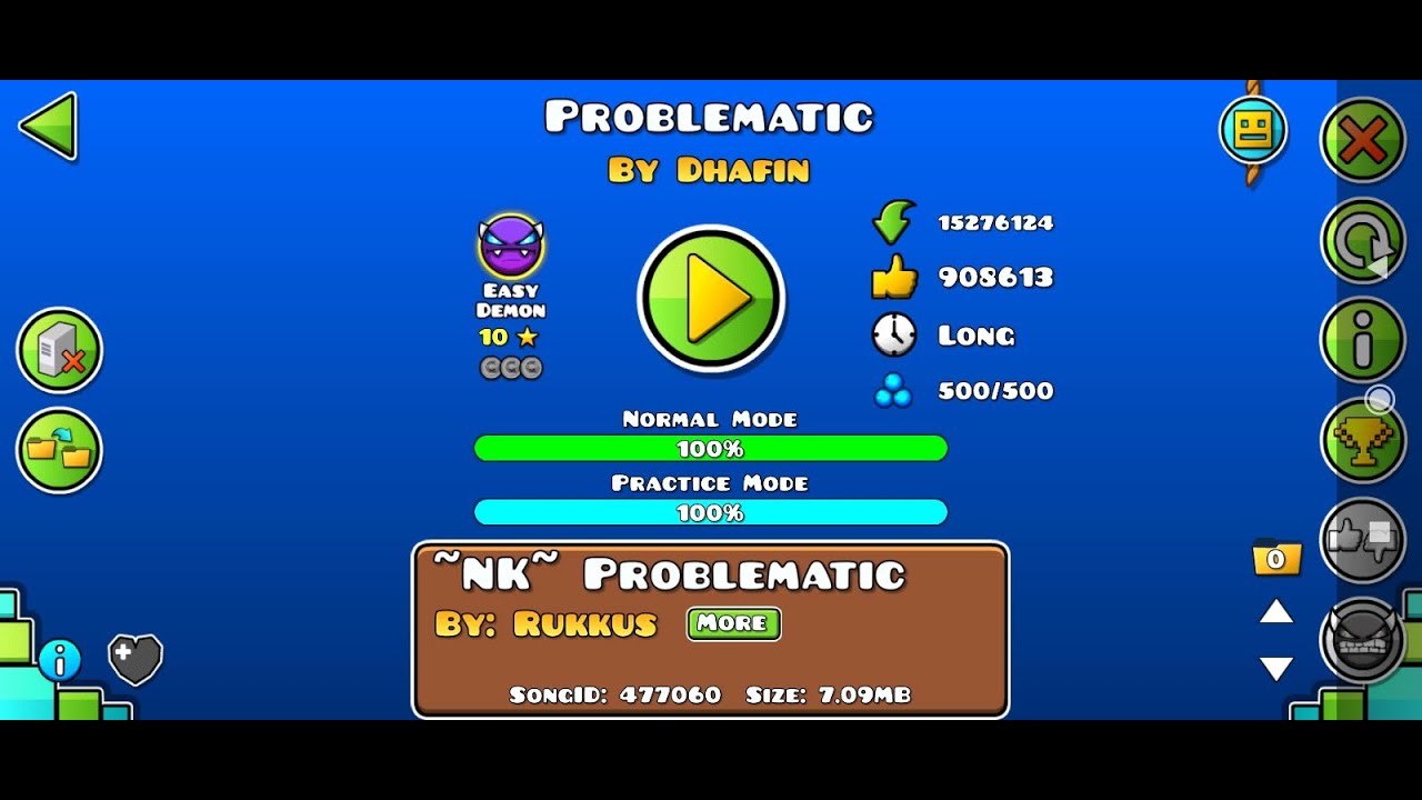 Problematic By Dnafin 100% (easy NC Demon):Макс тв gd