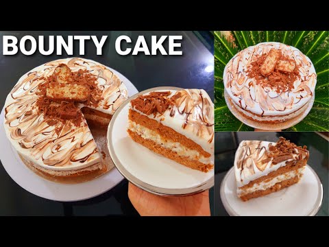 Video: Bounty Cake Utan Bakning: Ett Steg-för-steg Recept Med Foton Och Videor