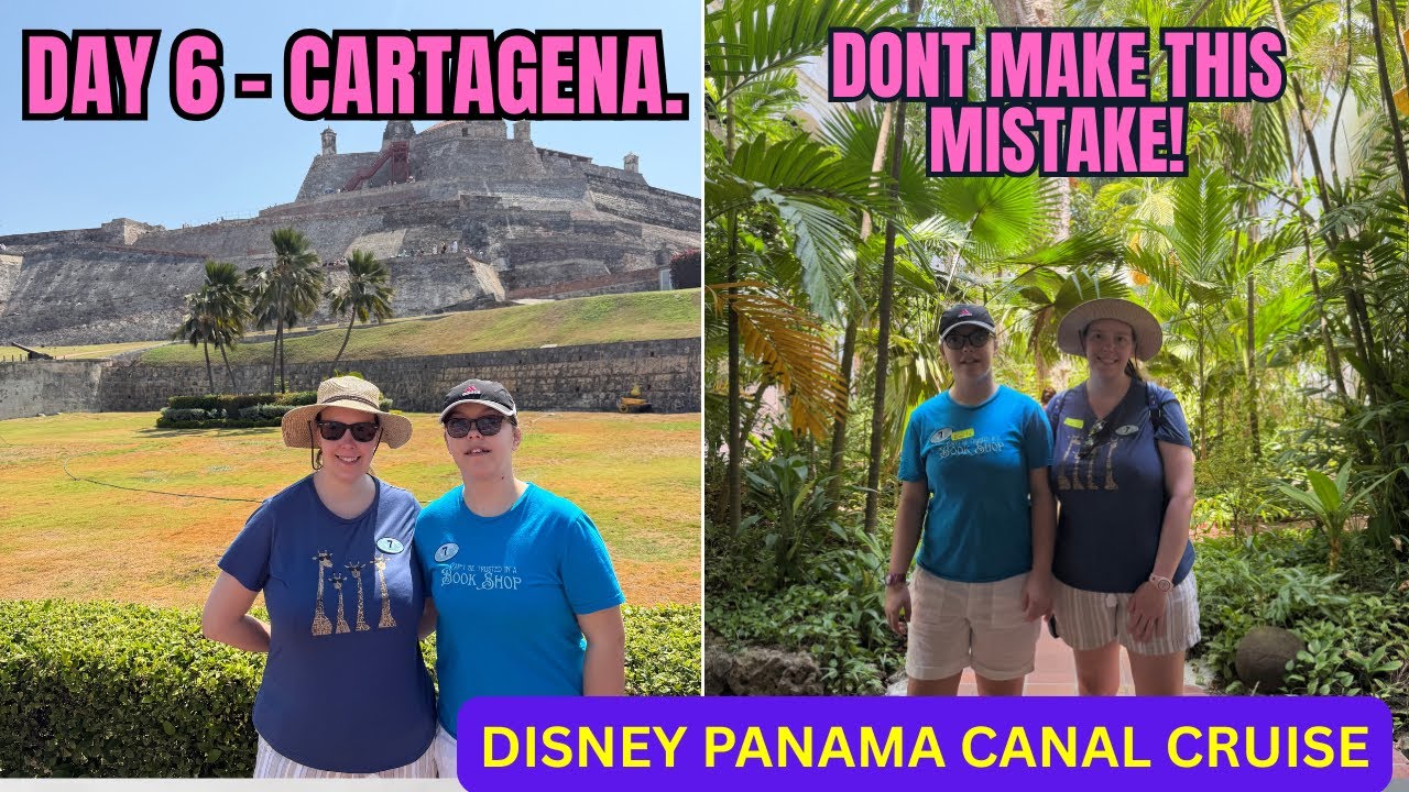 Disney Magic Cartagena Excursion CHAOS! 🇨🇴 (Massive Lines & Rushed Tours)
