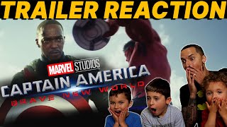 CAPTAIN AMERICA 4 Brave New World TRAILER REACTION!! Marvel Studios Anthony Mackie Teaser | Red Hulk