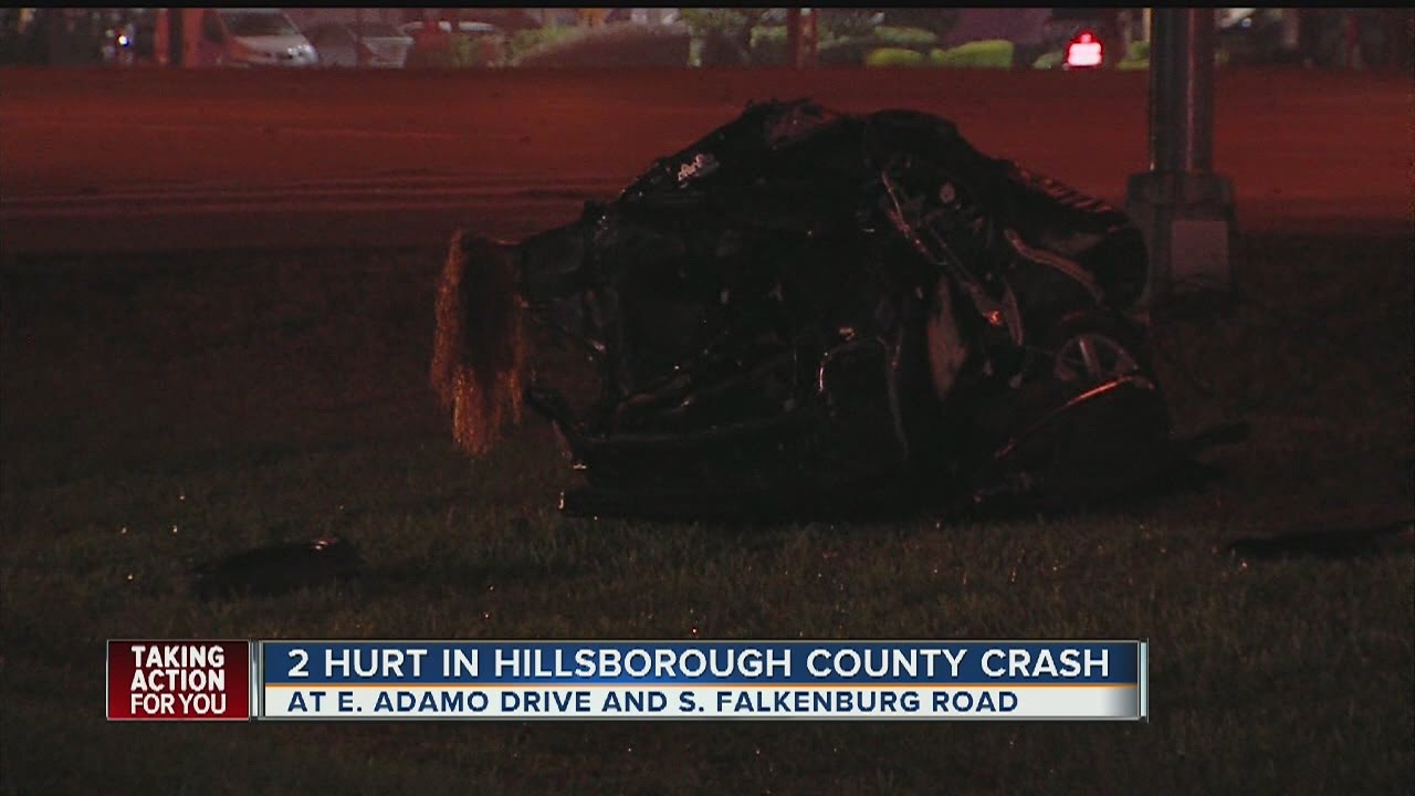 2 seriously injured in Hillsborough County crash YouTube