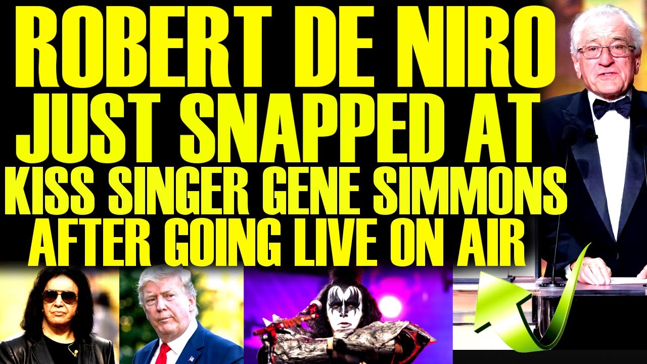 Robert De Niro ATTACKS Kiss Singer GENE SIMMONS After Destroying Reporter LIVE ON AIR!