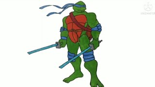 رسم سلاحف النينجا بطريقة سهلة/كرتون سلاحف نينجا/@رسومات سهله easy drawing how to draw Ninja Turtles