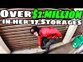 Over $2 million in her 17 storage units PAID $7,000 for abandoned storage unit pt4