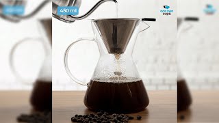One Two Cups Coffee Server Chemex Drip Pour Over with Filter - YD-KT001 - video