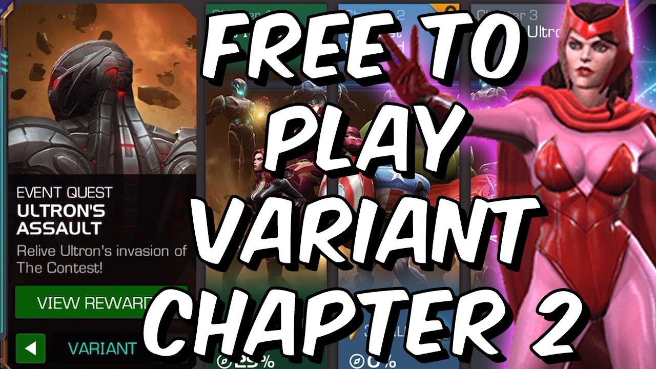 Ultron's Assault Variant Chapter 2 Completion! - Free To Play Run - Marvel Contest Of Champions