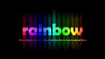 Rainbow Text Effect   Photoshop Tutorial