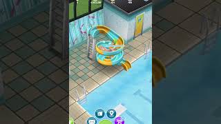 Sims Freeplay - Play Pool Slide In Swimming Center