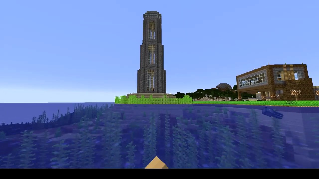 Minecraft Lighthouse - 9tx.org Base Tour - YouTube