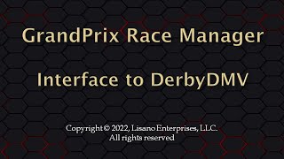 DerbyDMV and GrandPrix Race Manager Interface screenshot 1