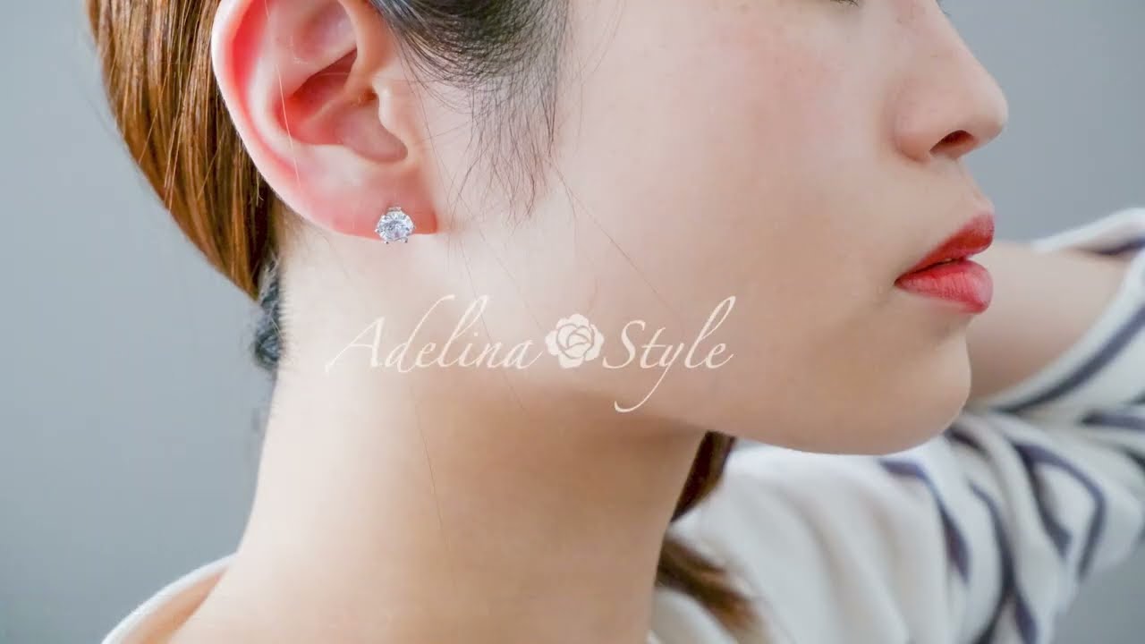 シルバー ピアス レディース 人気 1ペア ラウンドジュエル