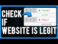 How to check if website is legit legit or scam